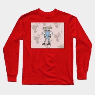 May Crossed Robot Long Sleeve T-Shirt